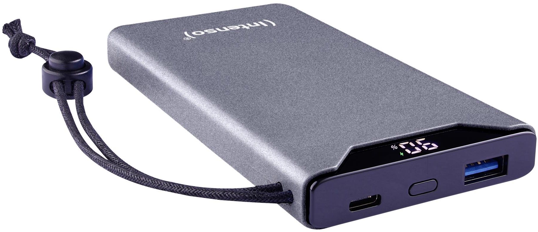 Портативное зарядное уствойство Intenso PowerBank USB 10000MAH QC3.0 GREY F10000 (7332034) фото3