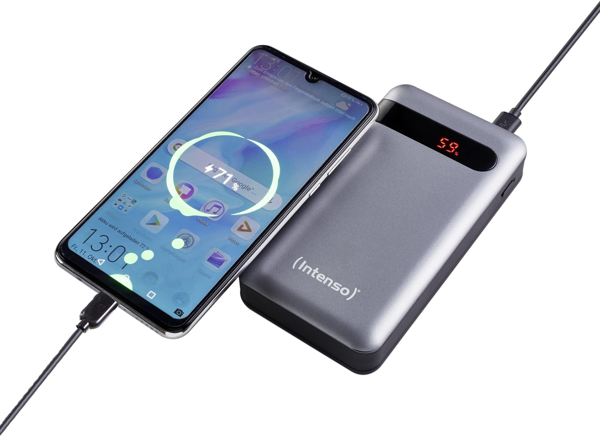 Портативное зарядное уствойство Intenso PowerBankUSB 20000MAH QC3.0 ANTHRACITE (7332354) фото4