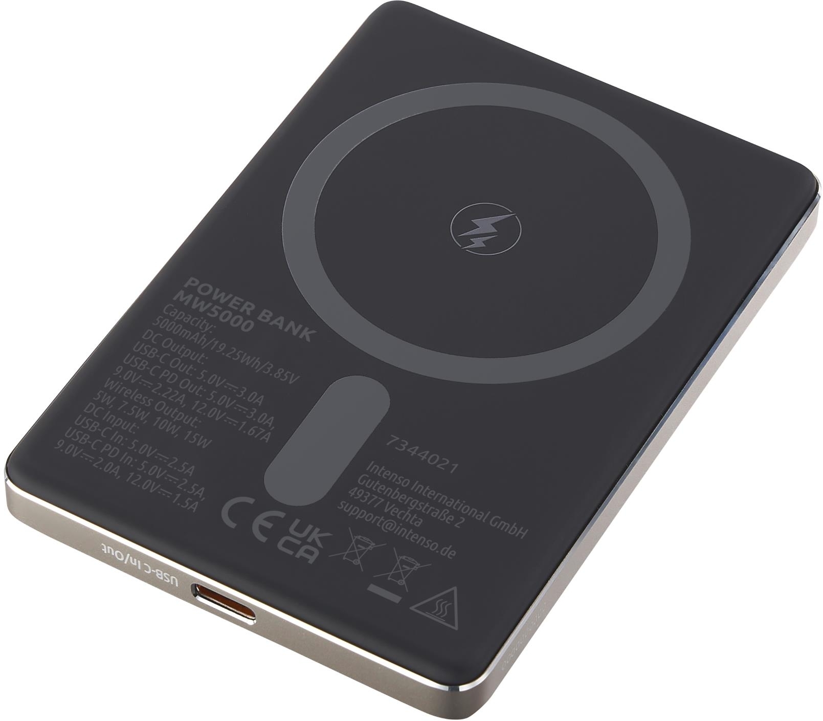 Портативное зарядное уствойство Intenso PowerBank USB 5000MAH MAG CHAMPAGNE MW5000 (7344021) фото5