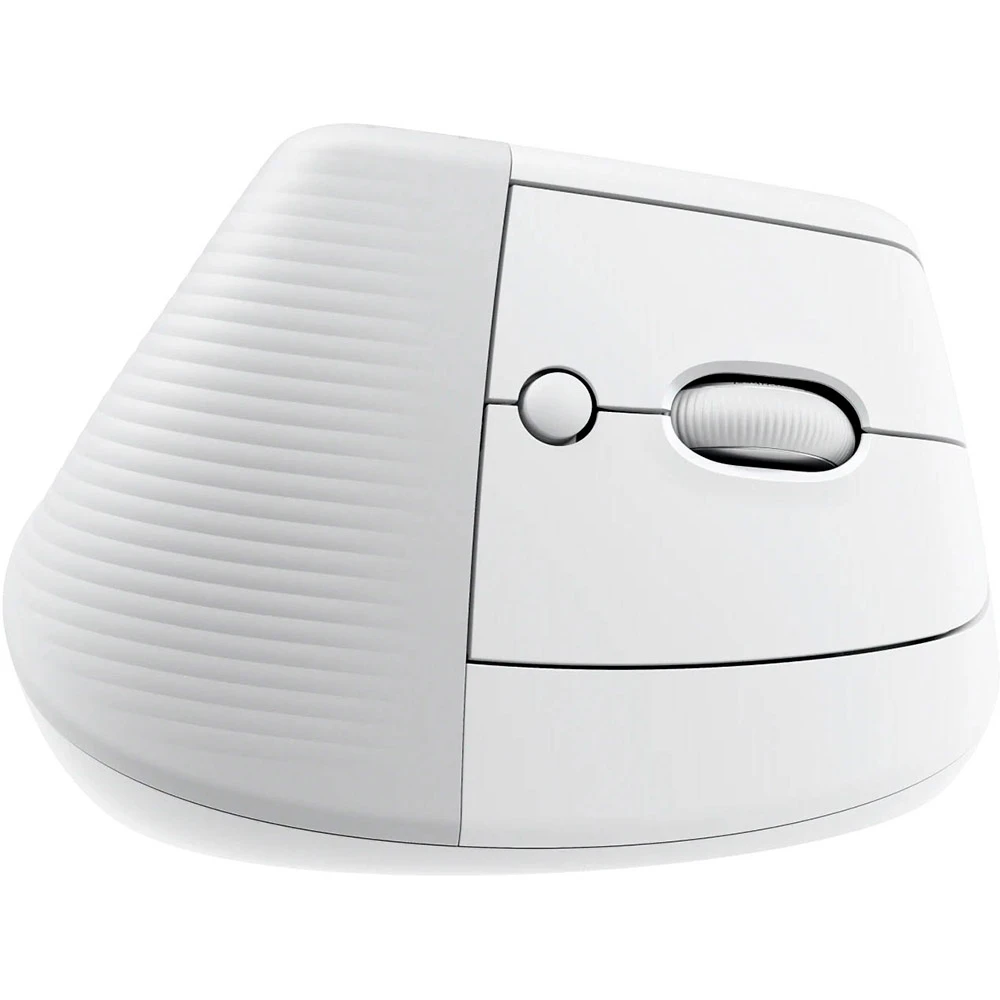 Мышь Logitech Lift Bluetooth Vertical Ergonomic Mouse, WHITE/PALE GREY фото3