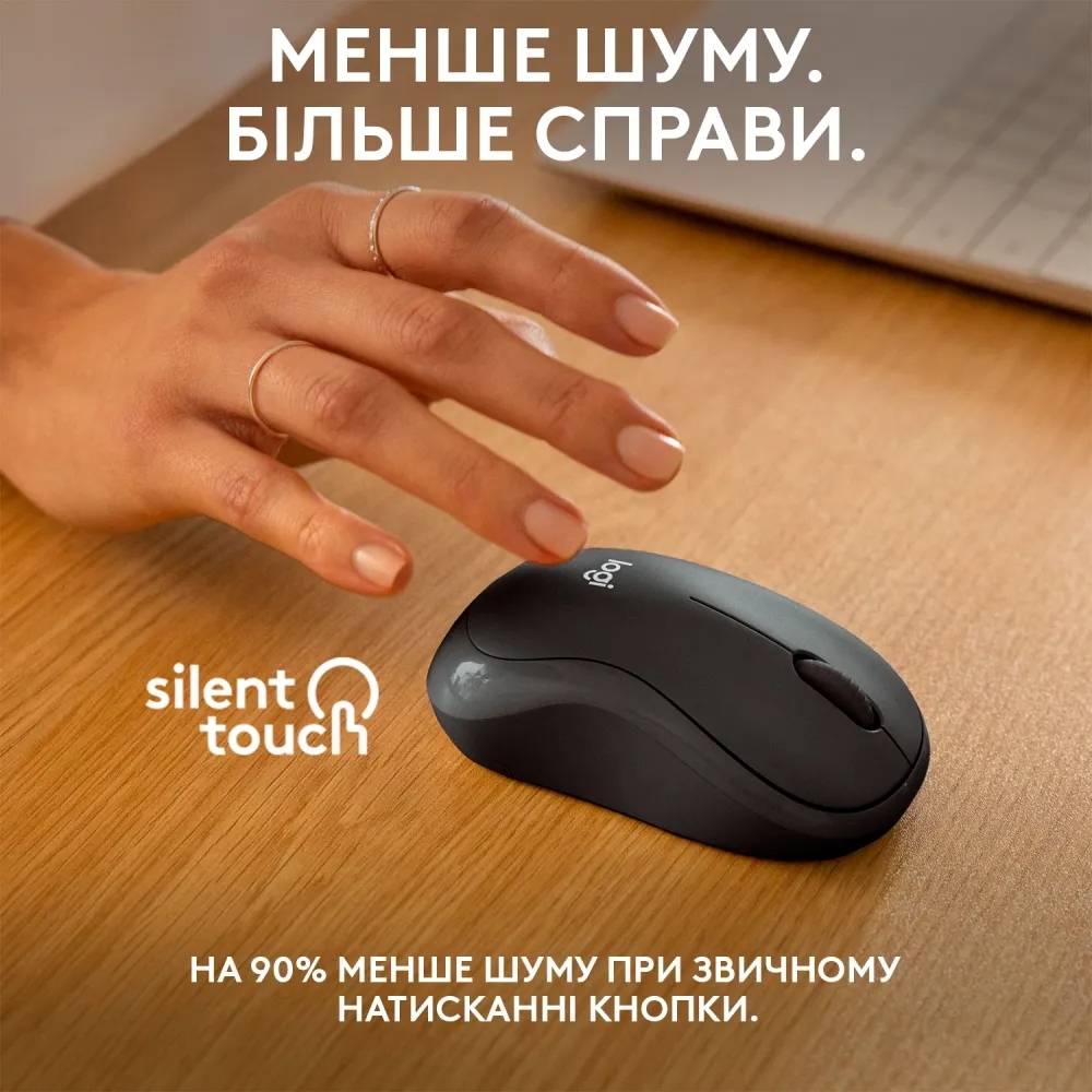 Мышь Logitech M240 Bluetooth Mouse, GRAPHITE, SILENT фото5