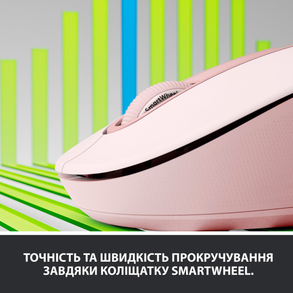 Мышь Logitech M650L Signature Bluetooth Mouse, ROSE фото2
