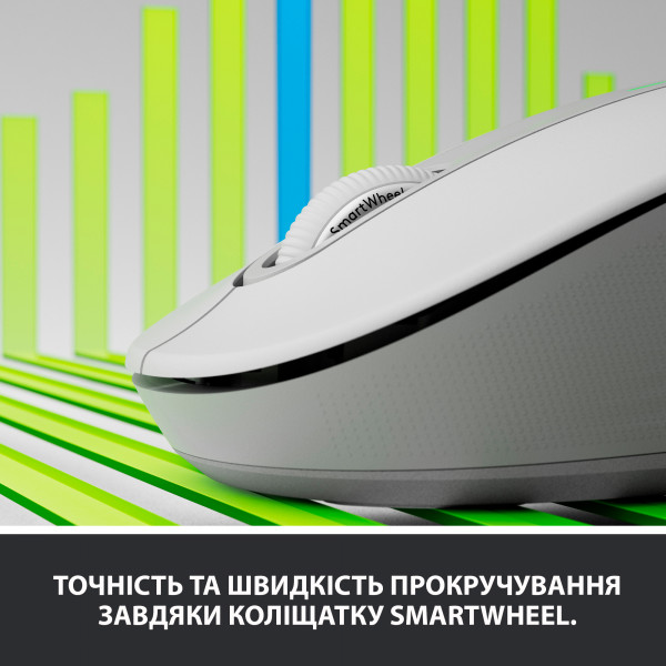 Мышь Logitech M650L Signature Bluetooth Mouse, WHITE фото4