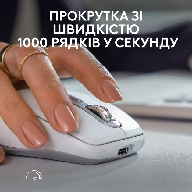 Мишка Logitech MX Anywhere 3S, 2.4GHZ/BT PALE GREY фото