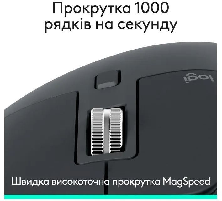 Мышь Logitech MX Master 3S Performance Wireless Mouse, GRAPHITE фото2