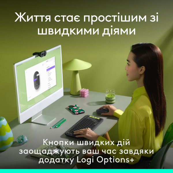 Мышь Logitech POP Mouse with emoji, GRAPHITE фото4