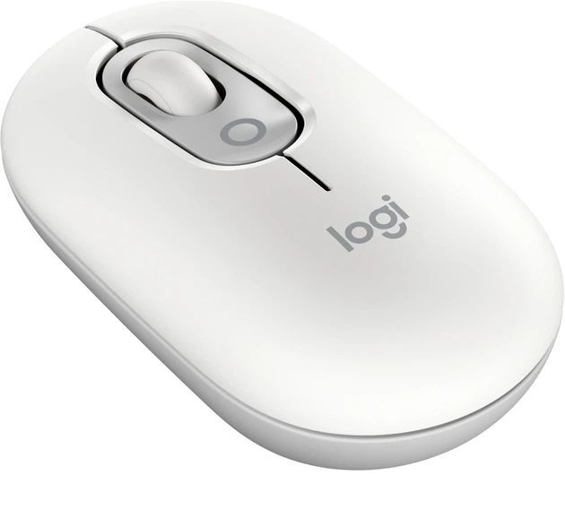 Мышь Logitech POP Mouse with emoji, WHITE фото4