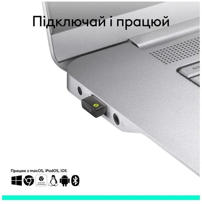 USB-адаптер Logitech LOGI BOLT USB, 2.4GHZ, GRAPHITEC RECEIVER (L956, GRAPHITE000157) фото4