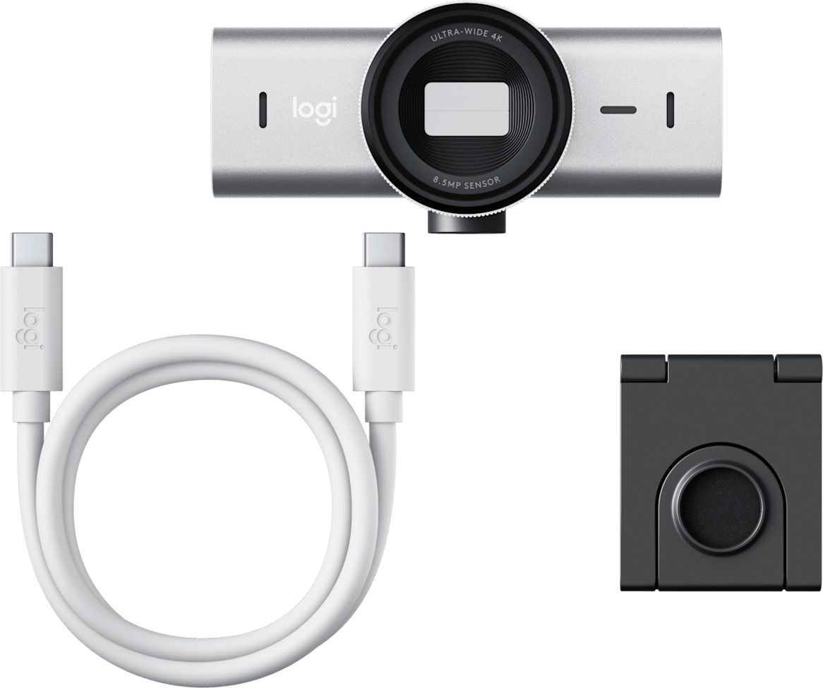 Веб-камера Logitech MX Brio WEBCAM, 2.4GHZ, PALE GREY фото5