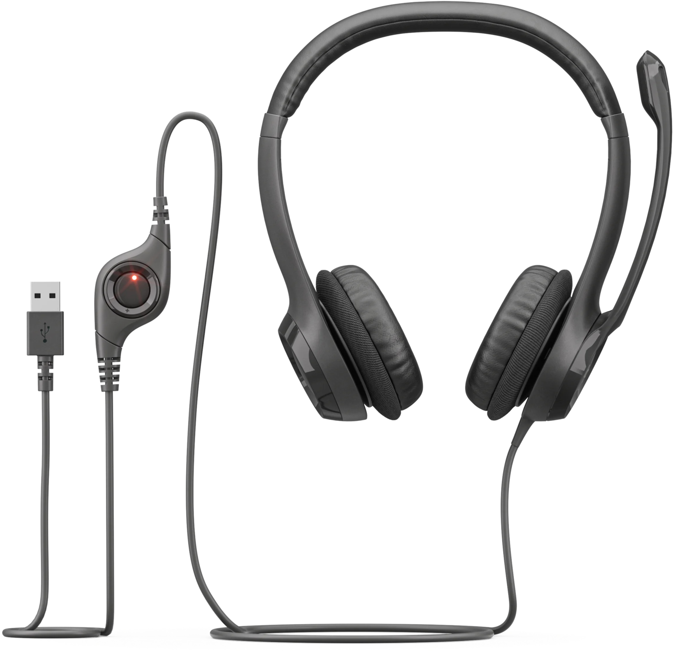 Гарнитура Logitech H390 USB, GRAPHITEC Computer Headset, Graphite фото4