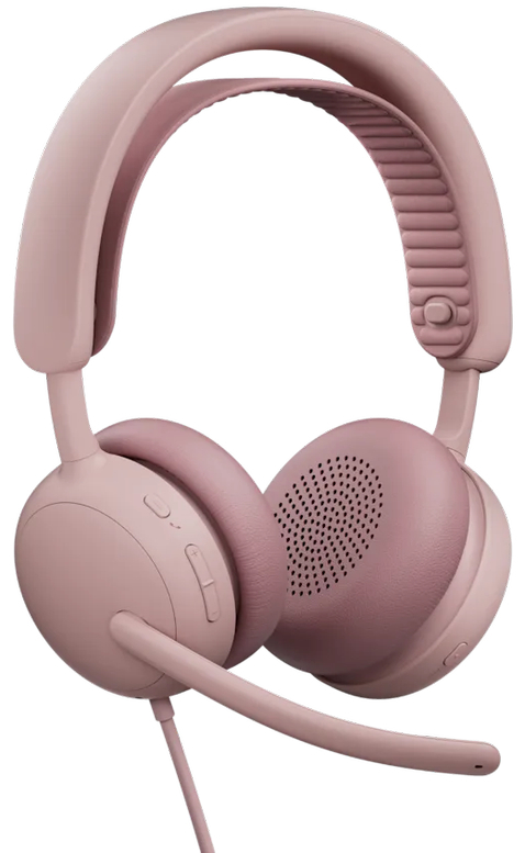 Гарнитура Logitech ZONE Wired 2 Headset, ROSE фото2