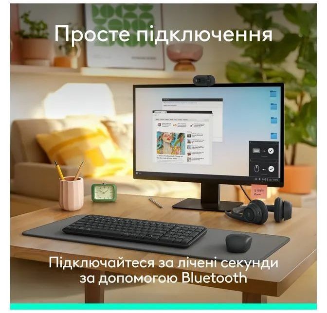 Клавиатура Logitech K250 Compact Bluetooth Wireless Keyboard, GRAPHITE фото2