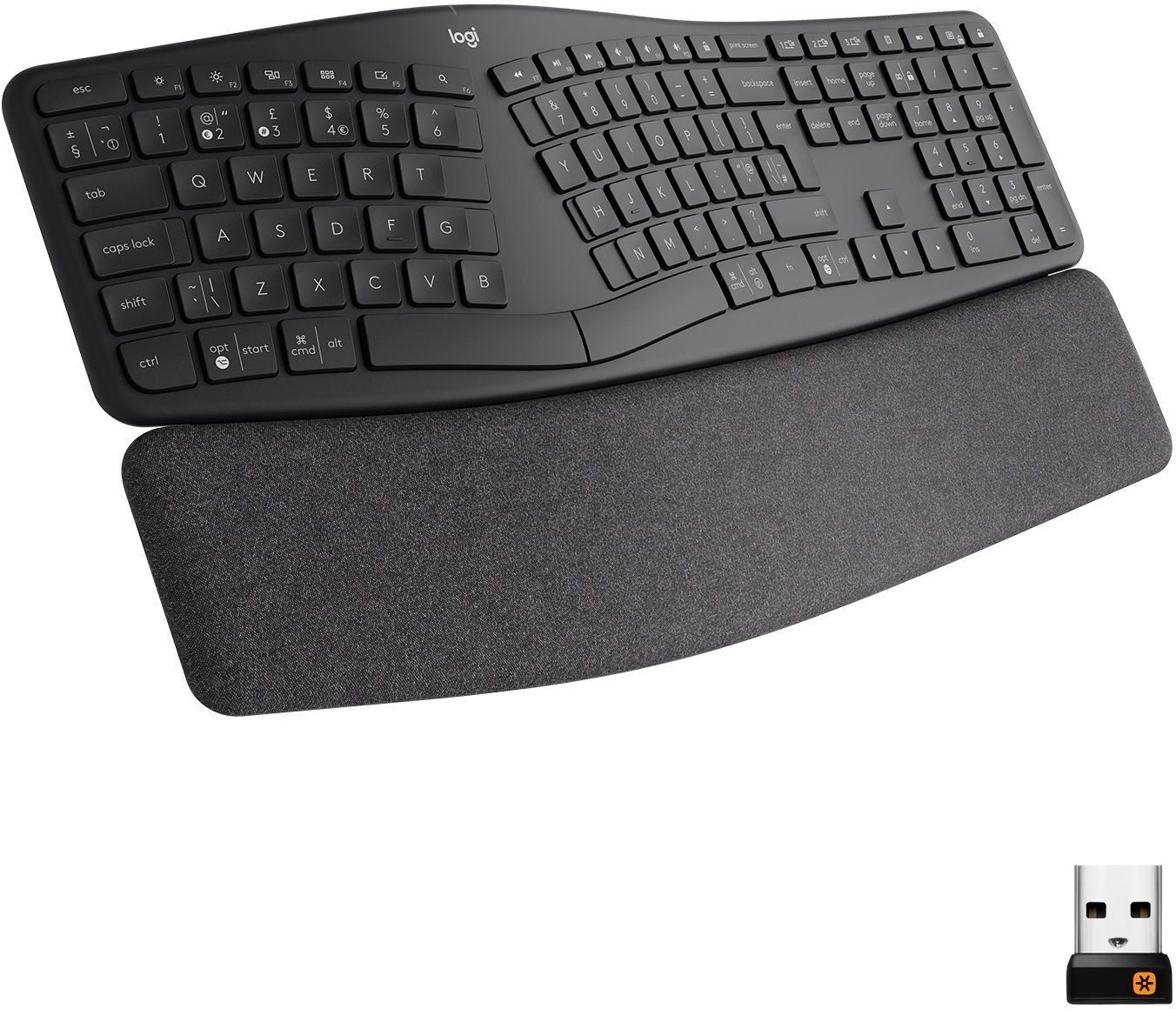 Клавиатура Logitech K860 Wireless Keyboard ERGO, US International layout фото5