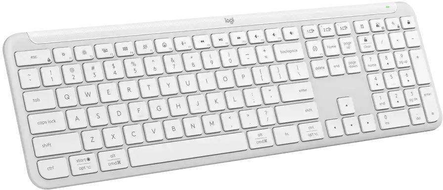 Клавиатура Logitech Signature Slim Wireless Keyboard K950 WHITE, 2.4GHZ/BT, GRAPHITE фото2