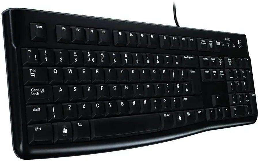 Клавиатура Logitech K120 Corded Keyboard, BLACK фото4