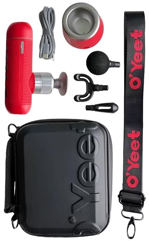 Перкуссионный ручной массажер для тела Oyeet NEX mini Red (MG-M1) фото