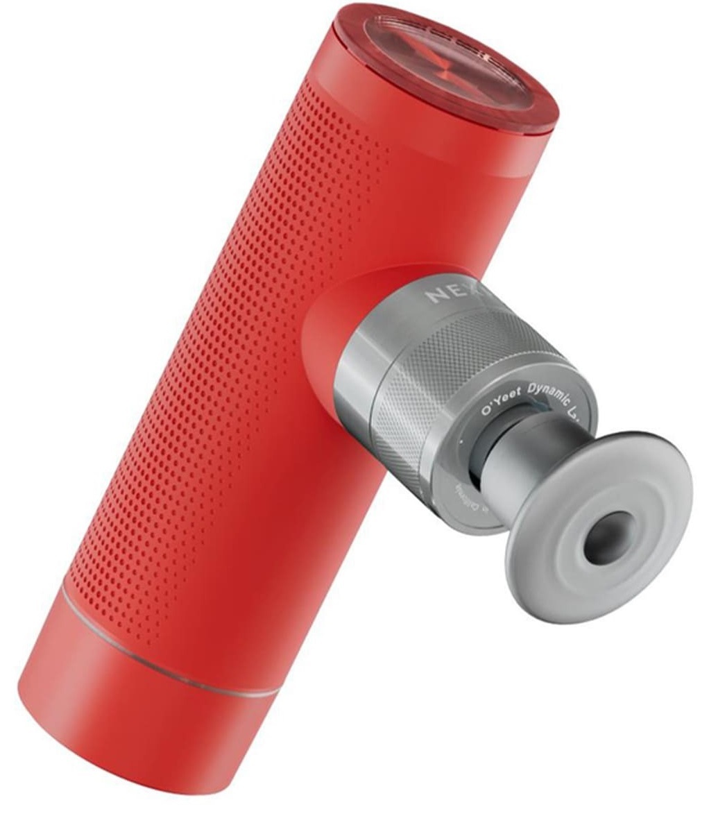 Перкуссионный ручной массажер для тела Oyeet NEX PRO II Red (MG-M1) фото2