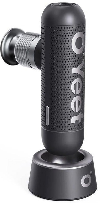 Перкуссионный ручной массажер для тела Oyeet NEX mini GREY (MG-M1) фото2