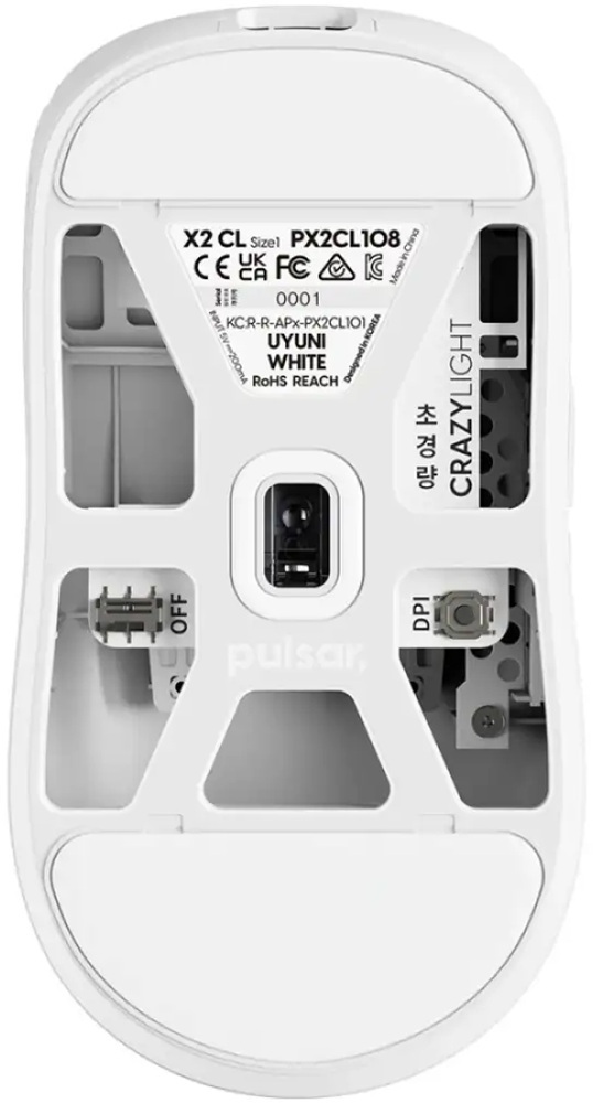 Мышь проводная Pulsar X3 CrazyLight Mini (PX3RCL102), белый (PX3RCL102) фото2