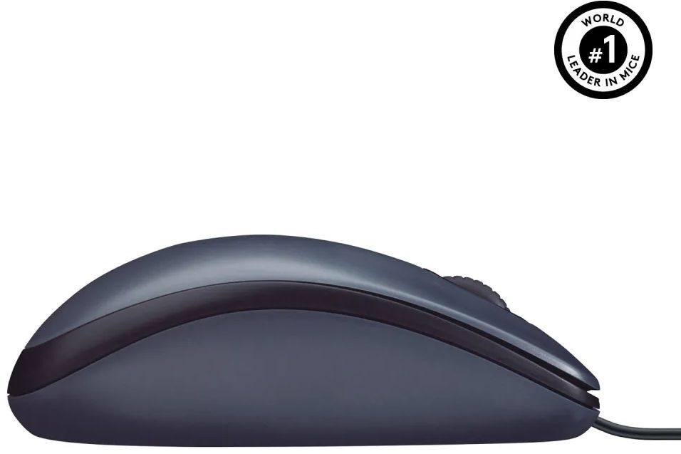 Мышь Logitech B100 Corded Mouse, BLACK фото5