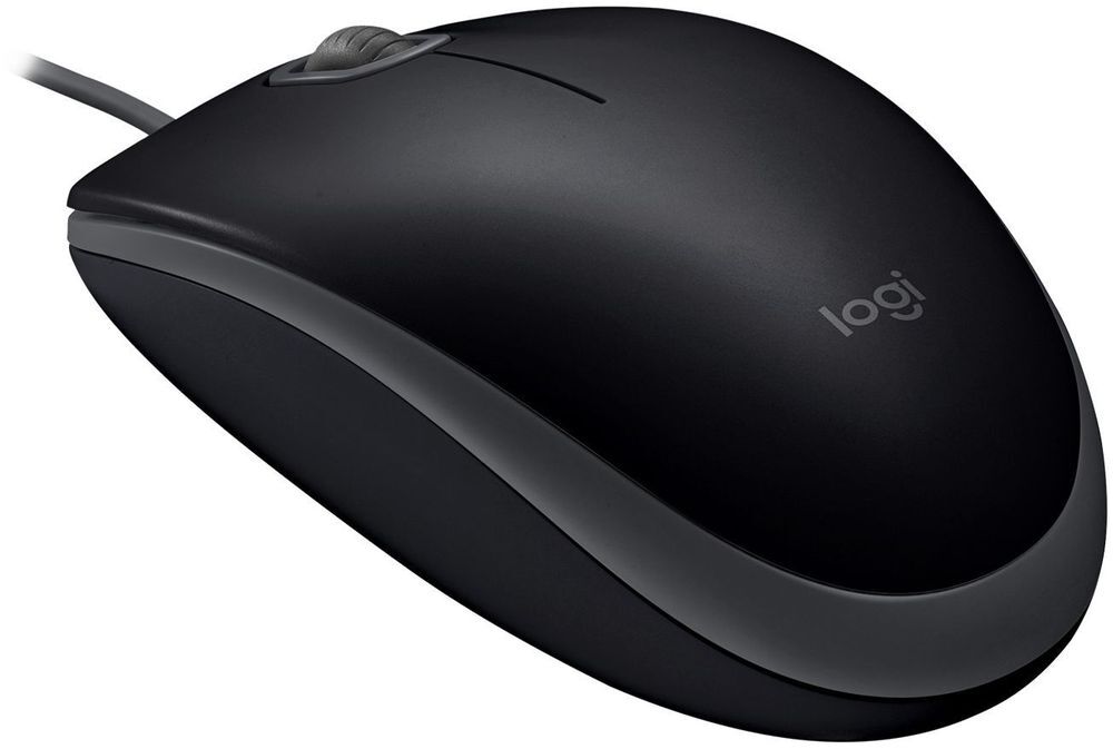 Мышь Logitech B110 Corded Mouse, SILENT, BLACK фото