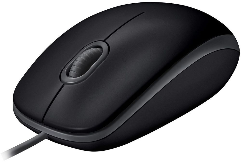 Мышь Logitech B110 Corded Mouse, SILENT, BLACK фото