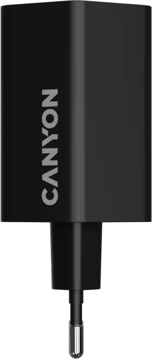 Сетевое зарядное устройство Canyon Hexagon GaN 65W, 2xUSB-C PD, 1xQC, Black (CND-CHAHEX65B) фото3