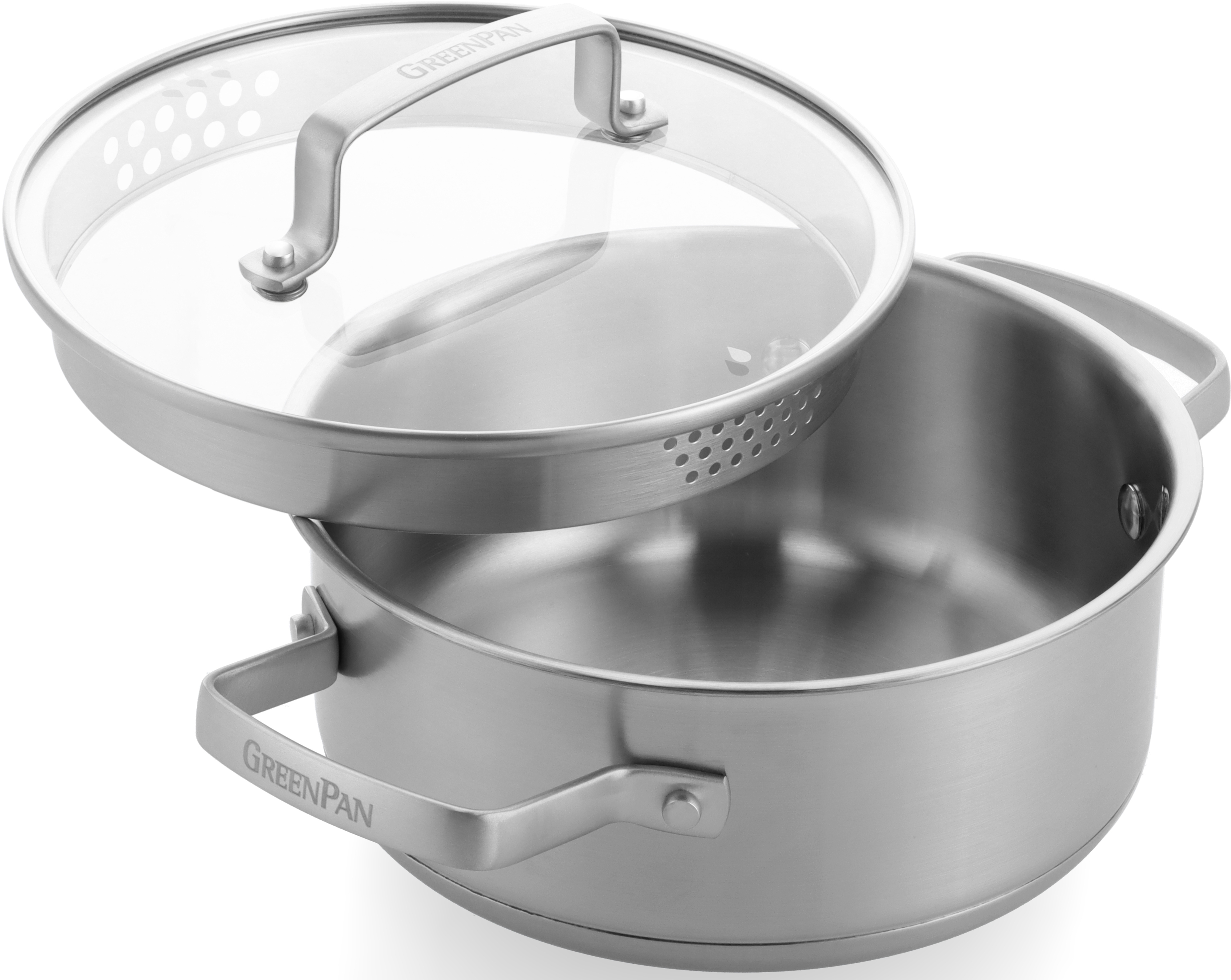 Кастрюля с крышкой GreenPan Chef's Collection, 22 см, 4,76 л (CC007731-001) фото4