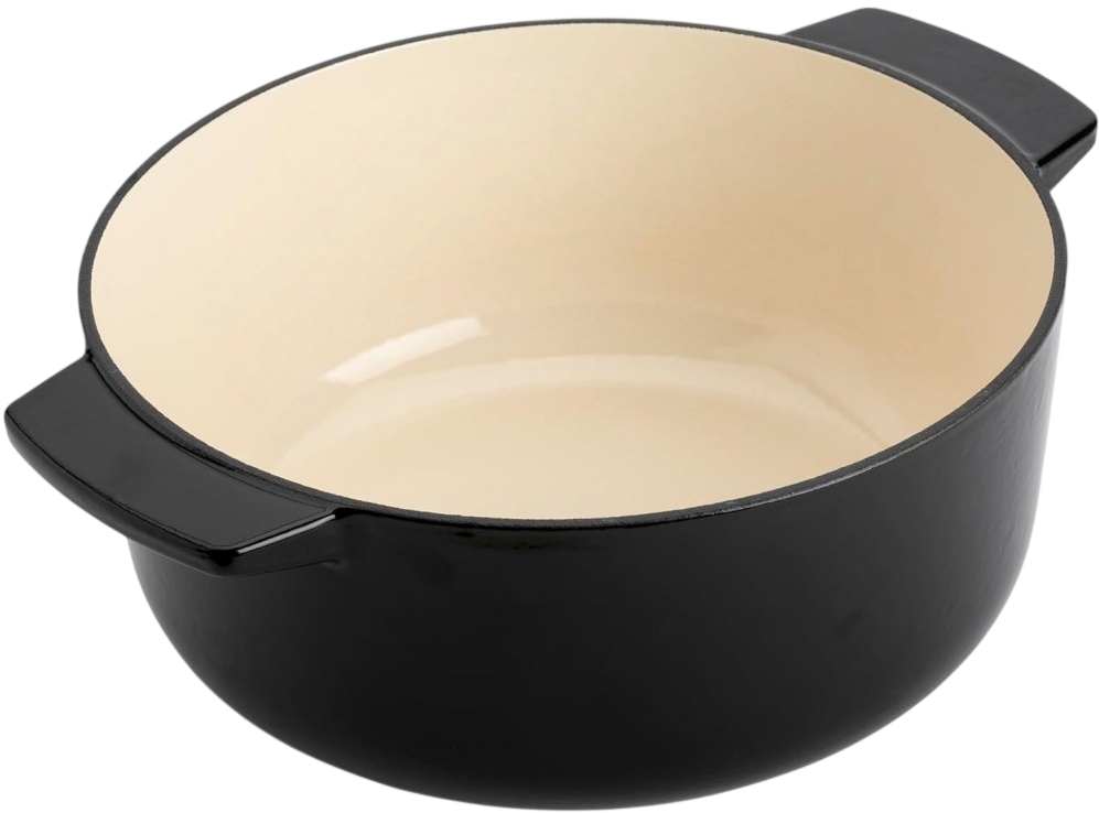 Кастрюля чугунная с крышкой KitchenAid, 26 см, 5,2 л, черная (CC006061-001) фото2