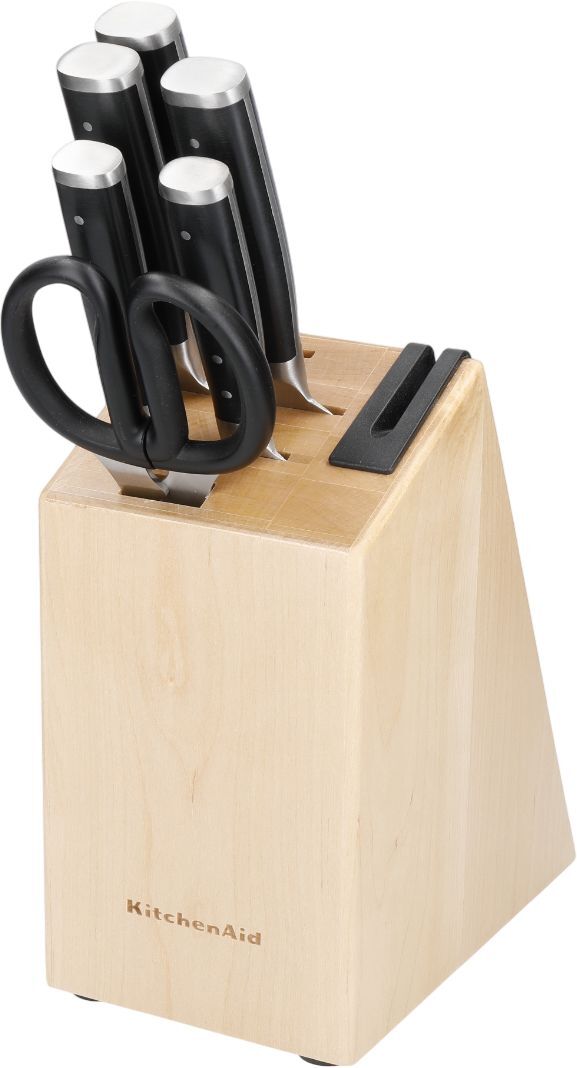Набор ножей с подставкой KitchenAid Classic, 6 предметов и точилка (KO6PSTSNOBG) фото3