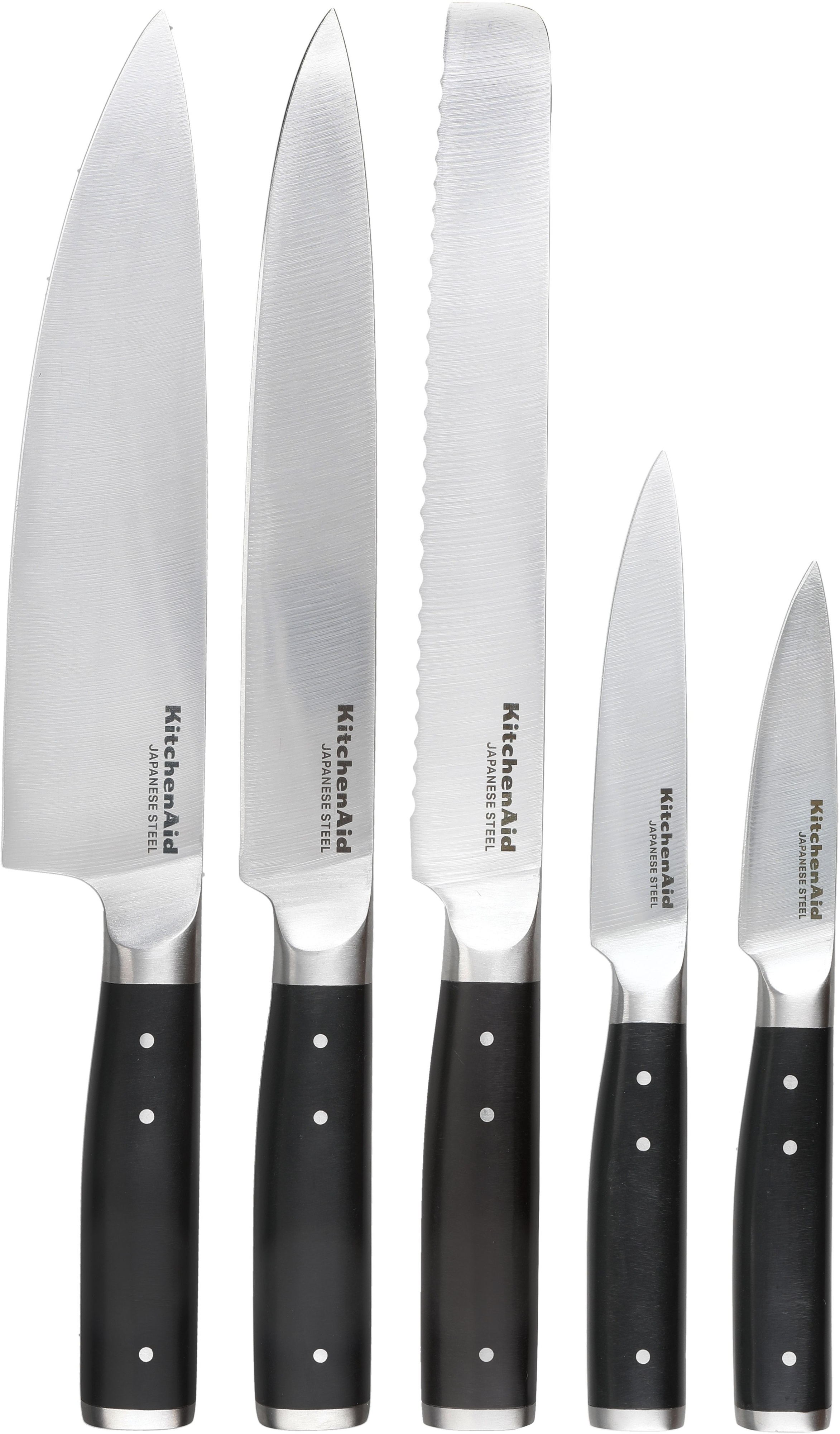Набор ножей с подставкой KitchenAid Classic, 6 предметов и точилка (KO6PSTSNOBG) фото2