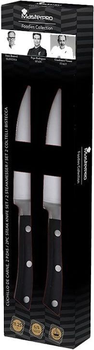 Набір ножів для стейків MasterPro Foodies collection, 2 шт (BGMP-4321-I) фото3