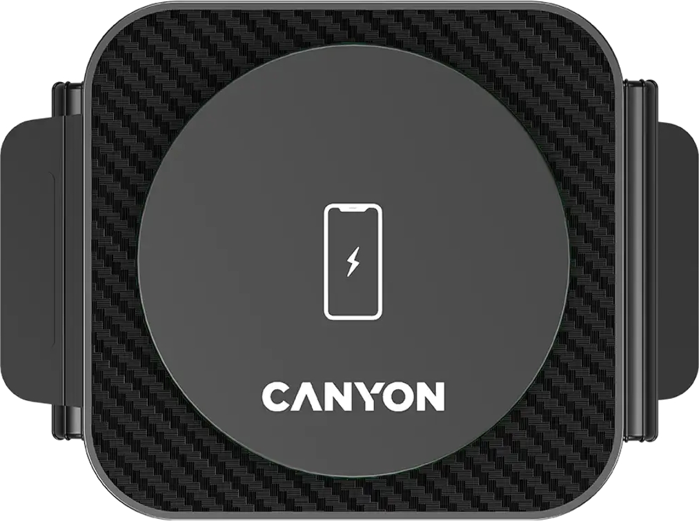 Беспроводное зарядное устройство Canyon WS-305 3 в 1 QI Black (CNS-WCS305B) фото2