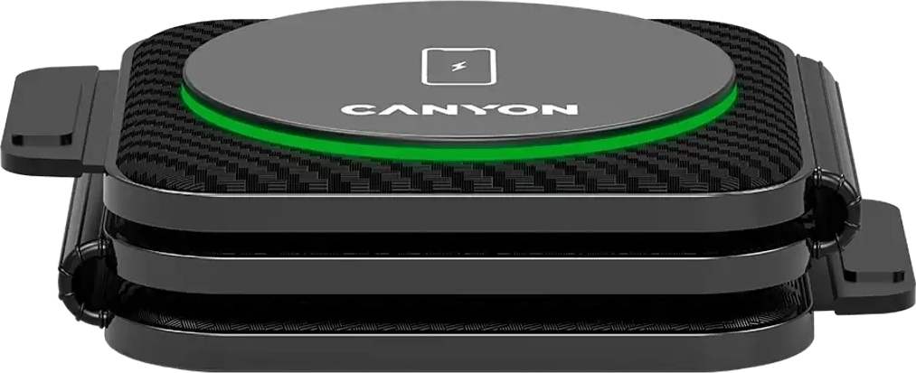 Беспроводное зарядное устройство Canyon WS-305 3 в 1 QI Black (CNS-WCS305B) фото3