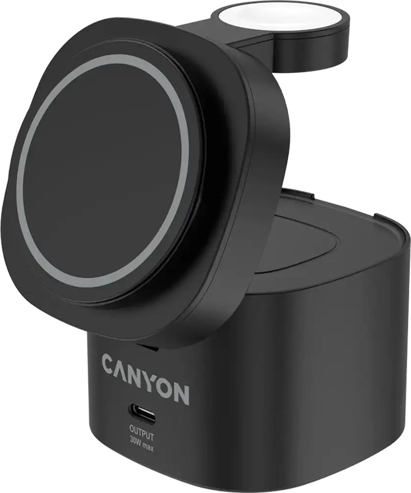 Беспроводное зарядное устройство Canyon OnCharge 405 4-в-1 Black (CNS-WCS405B) фото2