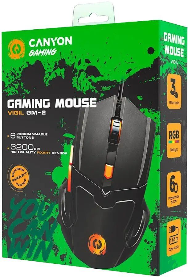 Игровая мышь Canyon Vigil GM-2 Black (CND-SGM02RGB) фото5