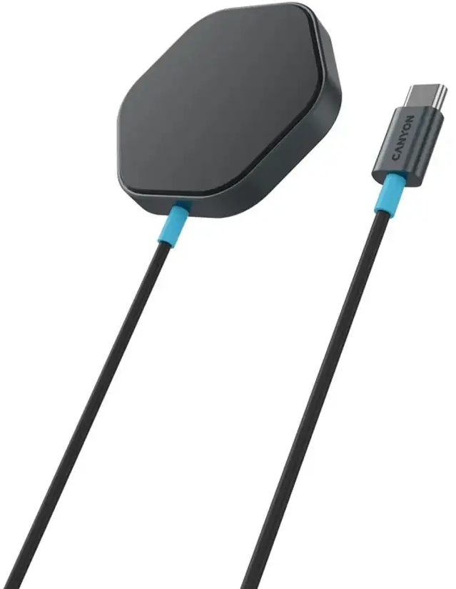 Беспроводное зарядное устройство Canyon Hexagon 110 Dark Grey (CNS-WCS110) фото2