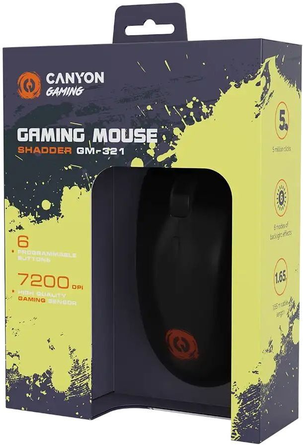 Игровая мышь Canyon Shadder GM-321 Black (CND-SGM321) фото5