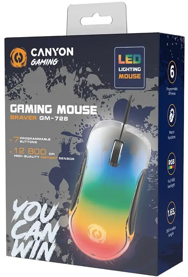 Игровая мышь Canyon Braver GM-728 Black (CND-SGM728) фото4