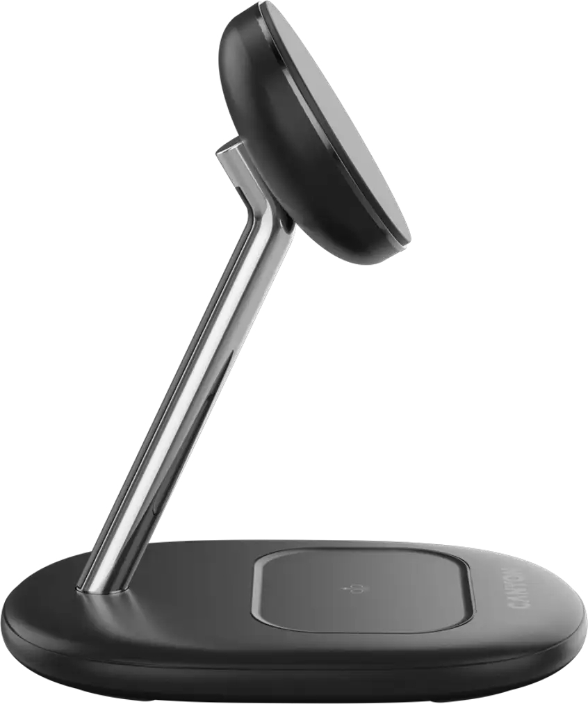 Беспроводное зарядное устройство Canyon WCS-205 15 Вт Qi2 2-в-1 Black (CNS-WCS205B) фото6
