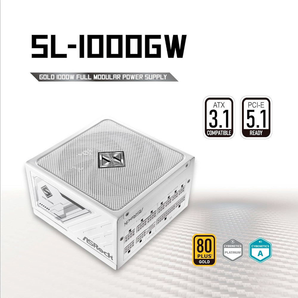 Блок живлення ASROCK 1000W, 80 Pluse GOLD (SL-1000GW) фото9
