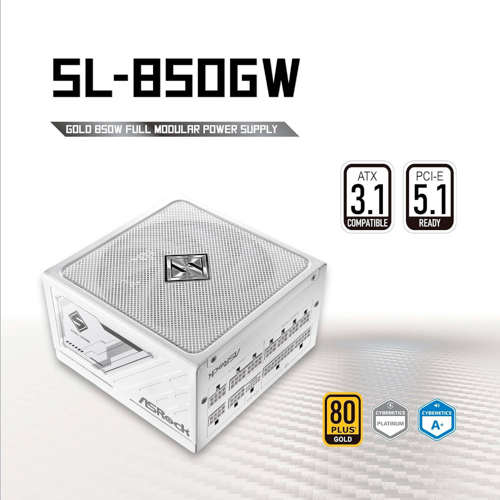 Блок живлення ASROCK 850W, 80 Pluse GOLD (SL-850GW) фото9