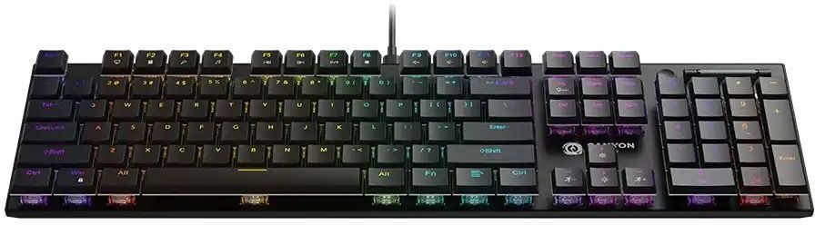 Игровая клавиатура Canyon Cometstrike GK-55 EN Wired Black (CND-SKB55-US) фото2