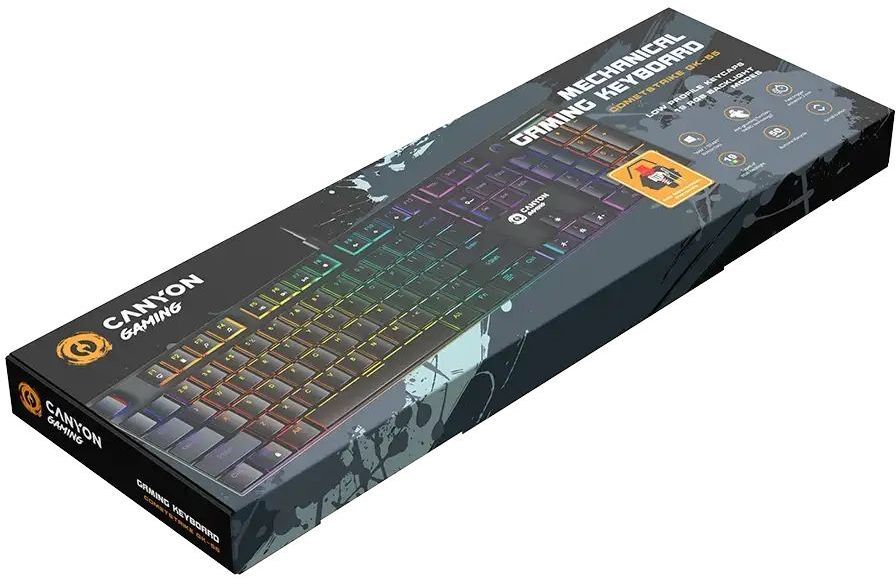 Игровая клавиатура Canyon Cometstrike GK-55 EN Wired Black (CND-SKB55-US) фото4