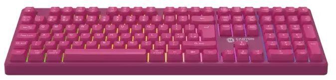 Игровая клавиатура Canyon Fortnax Bluetooth/Wireless/ USB UA Pink (CND-SKBW2) фото2