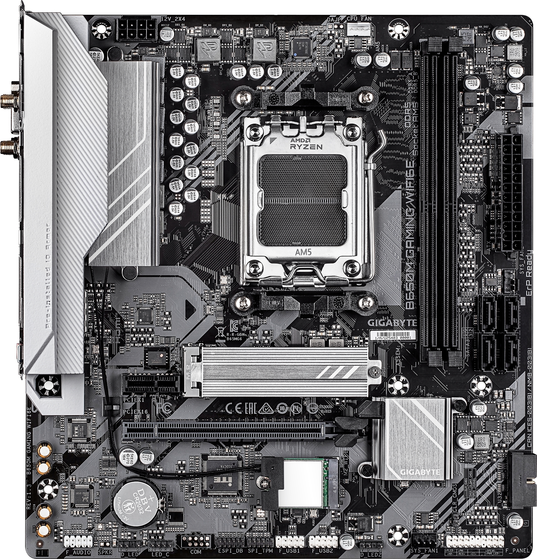 Материнcкая плата GIGABYTE AMD B650 (B650M_GAMING_WIFI6E) фото2