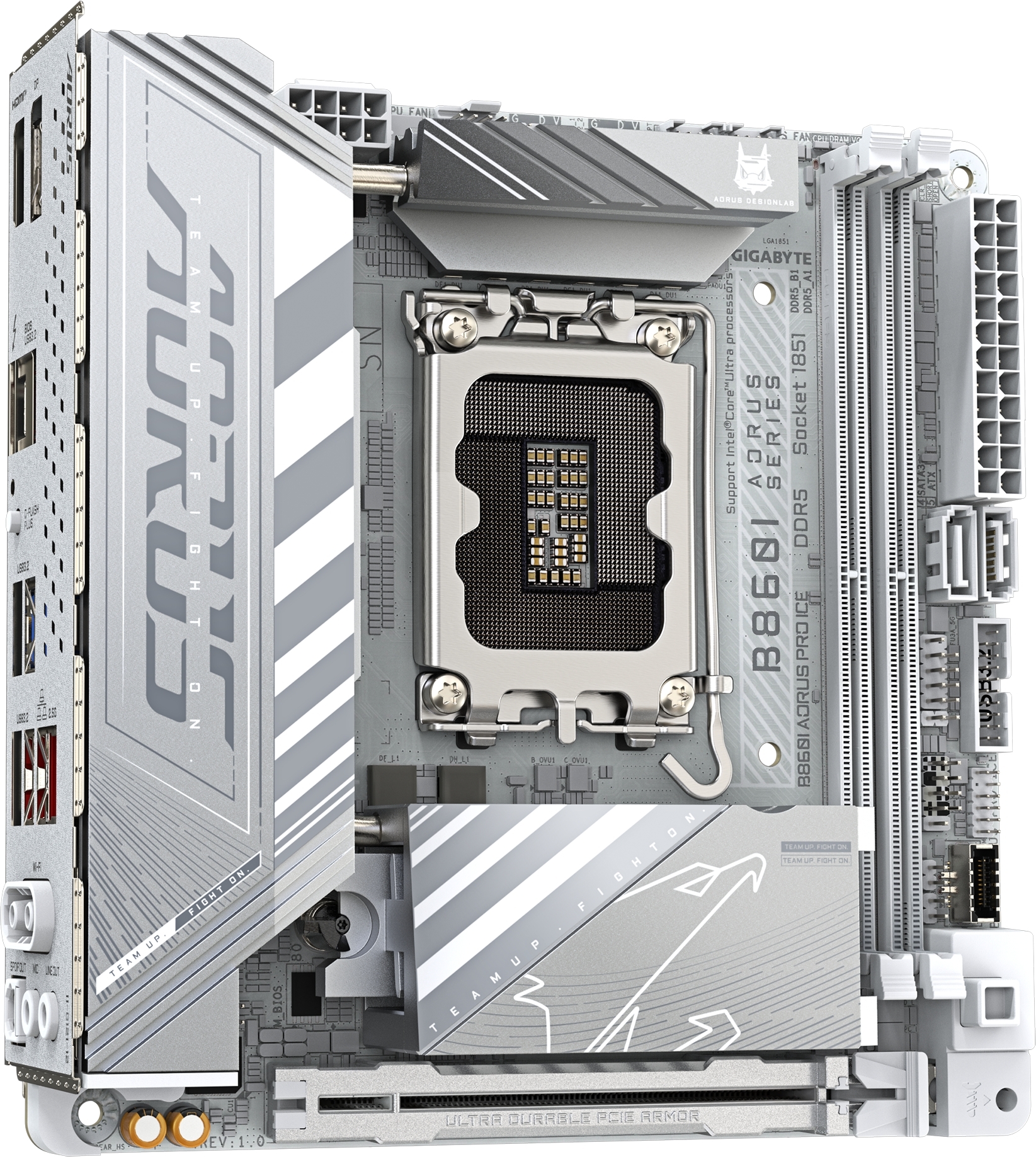 Материнcкая плата GIGABYTE Intel B860 (B860I_AORUS_PRO_ICE) фото3