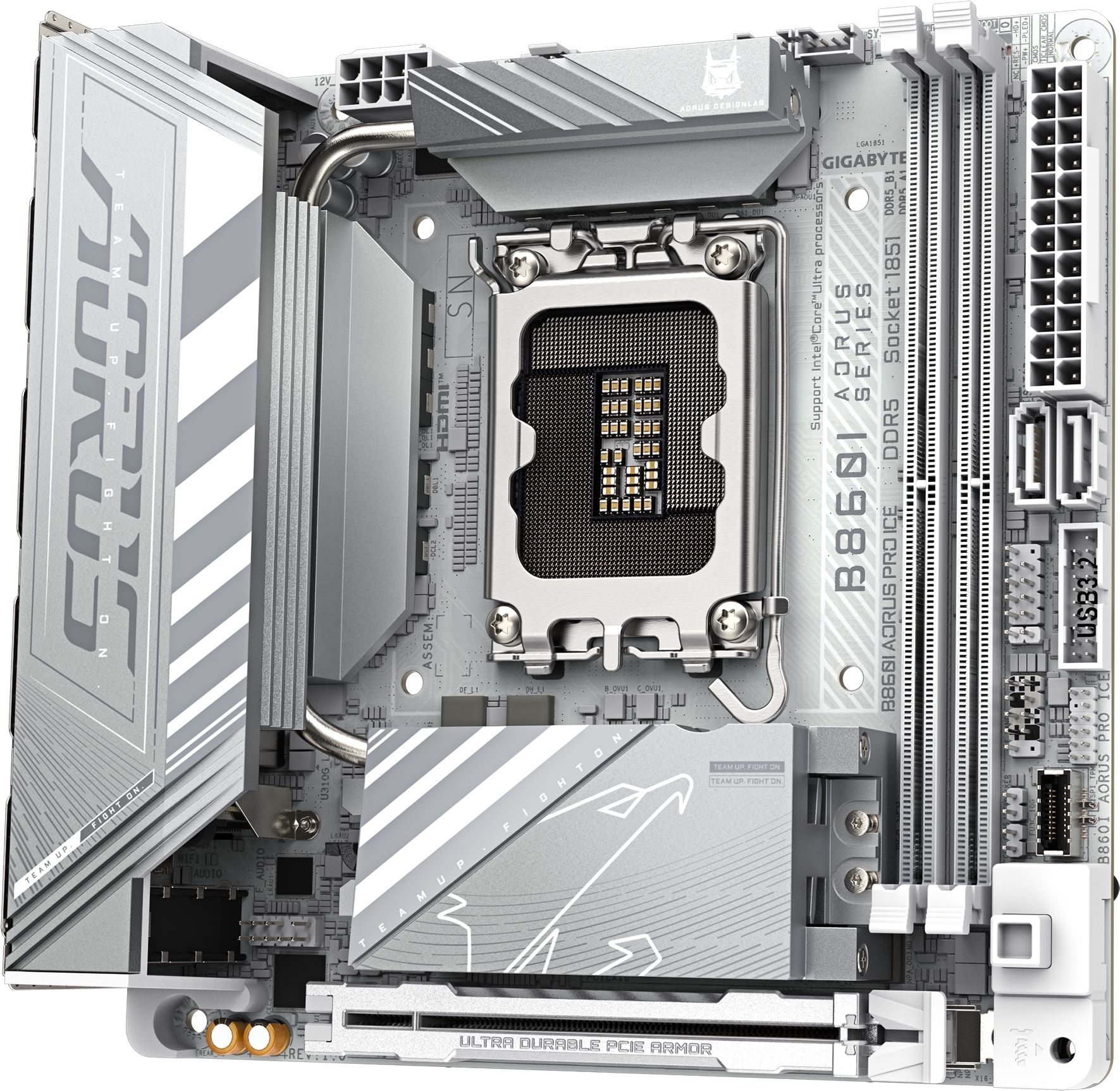 Материнcкая плата GIGABYTE Intel B860 (B860I_AORUS_PRO_ICE) фото4