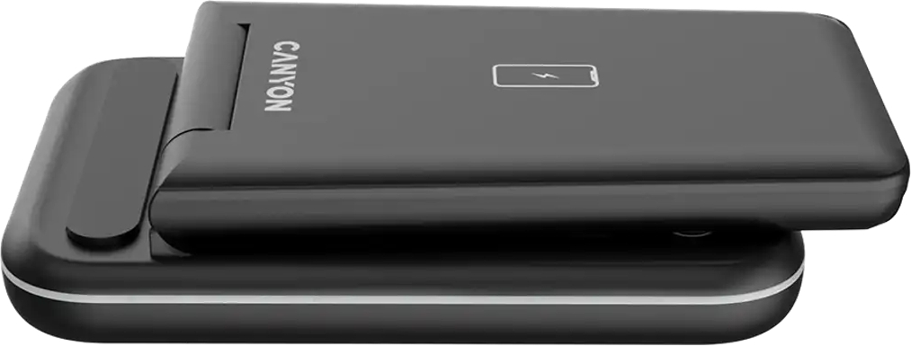 Беспроводное зарядное устройство Canyon WS-304 3 в 1 QI Black (CNS-WCS304B) фото