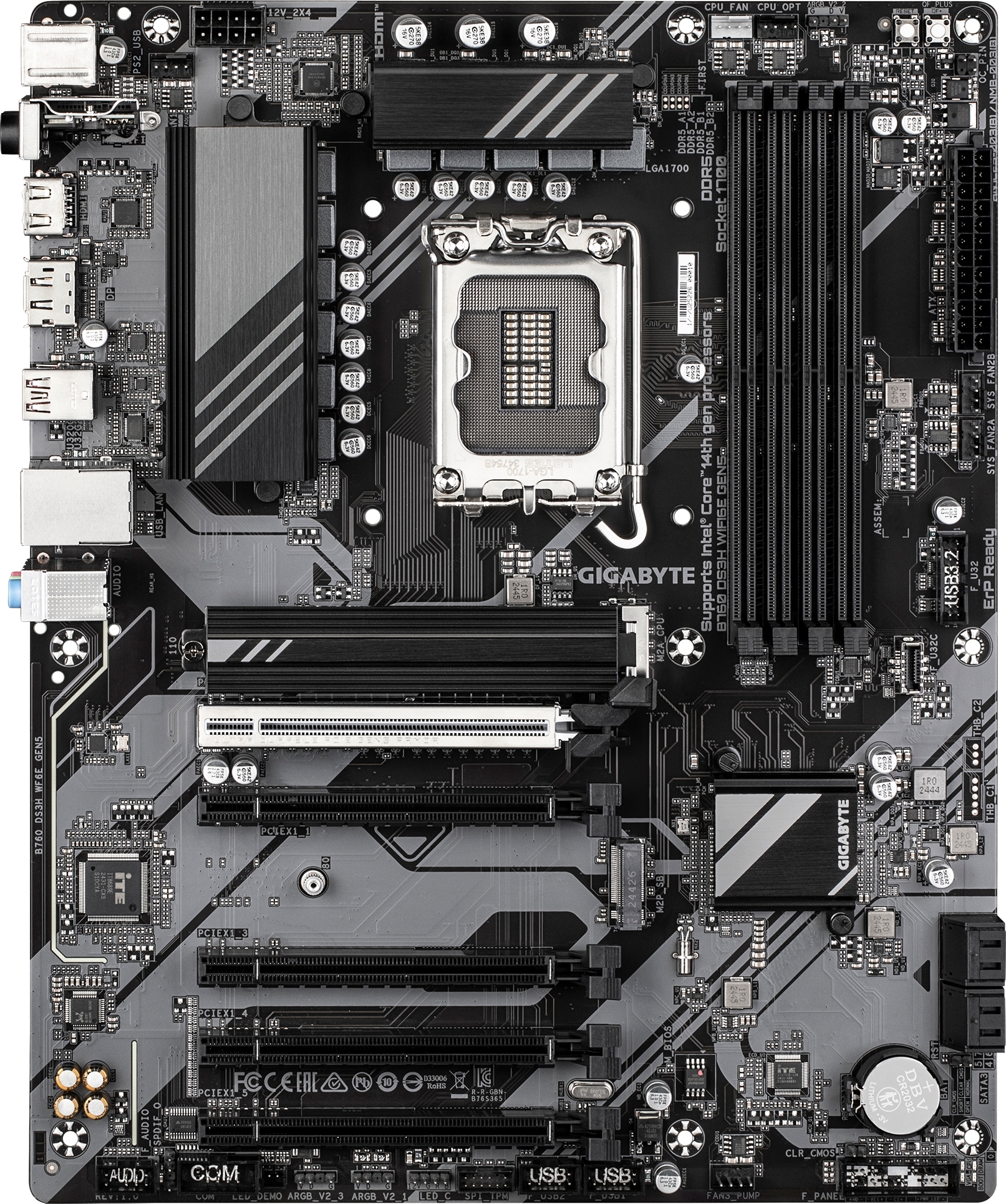 Материнcкая плата GIGABYTE Intel B760 (B760_DS3H_WIFI6E_GEN5) фото2